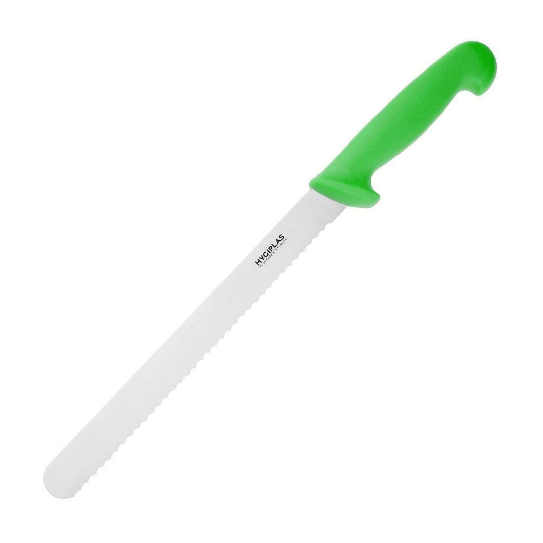 Hygiplas Slicer Serrated Green 24.8cm - Cater-Connect Ltd