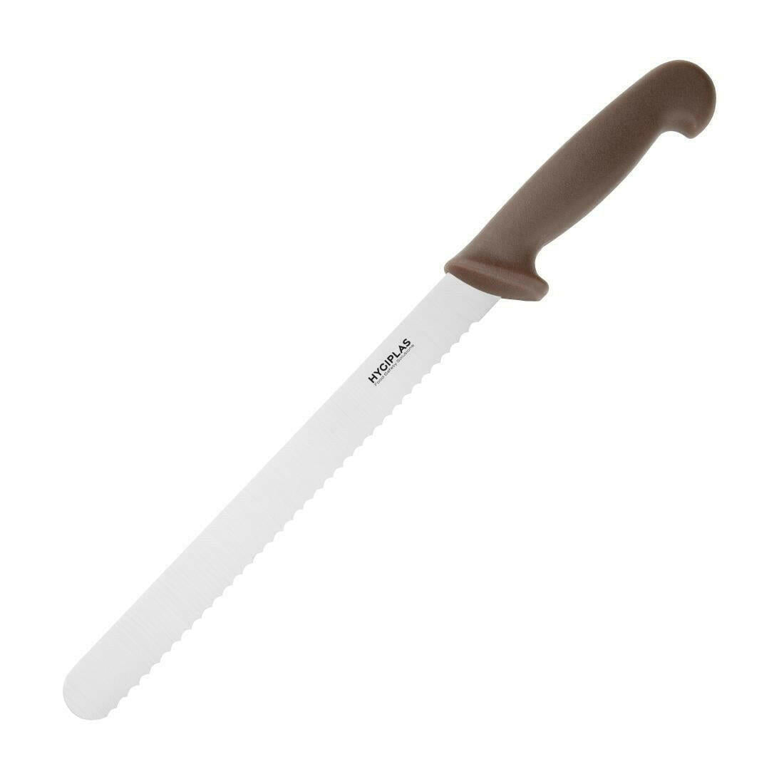 Hygiplas Slicer Serrated Brown 24.8cm - Cater-Connect Ltd