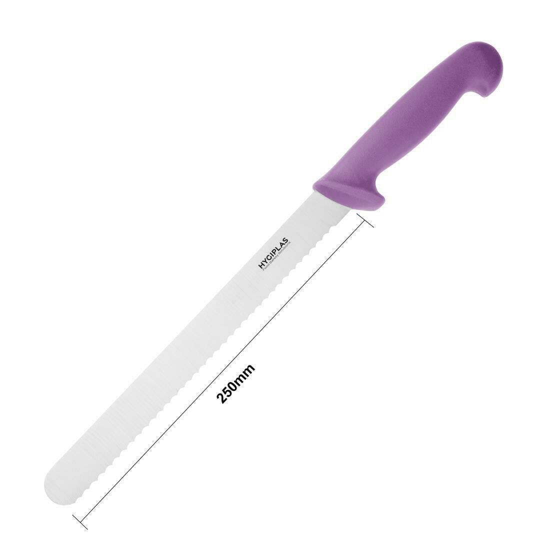 Hygiplas Slicer Serrated Purple 24.8cm - Cater-Connect Ltd