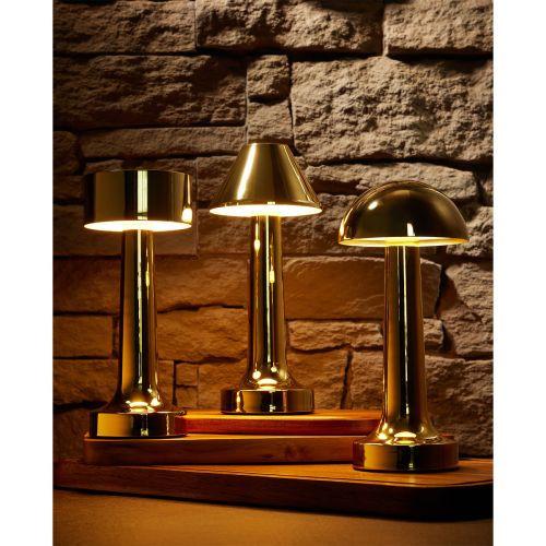 Deca 843001G Cordless Brassy Table Lamp 23cm / 9″.