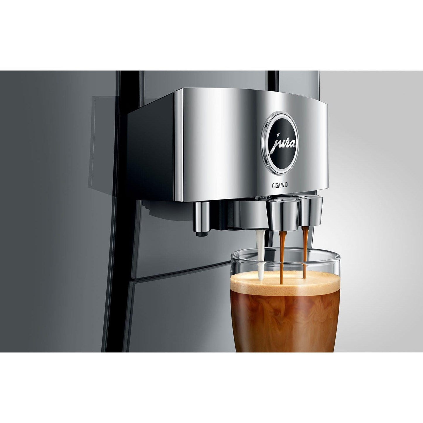 Jura Commercial Giga W10 Diamond Silver Auto Bean To Cup Coffee Machine.