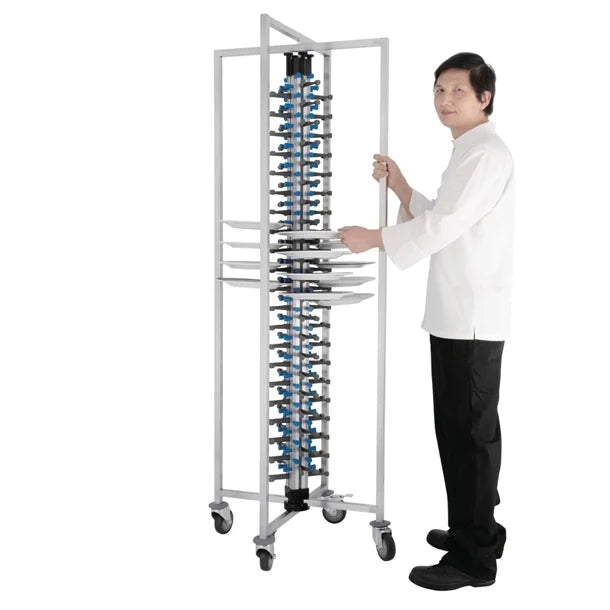 Vogue GK978 Mobile Plate Rack 84 Plates
