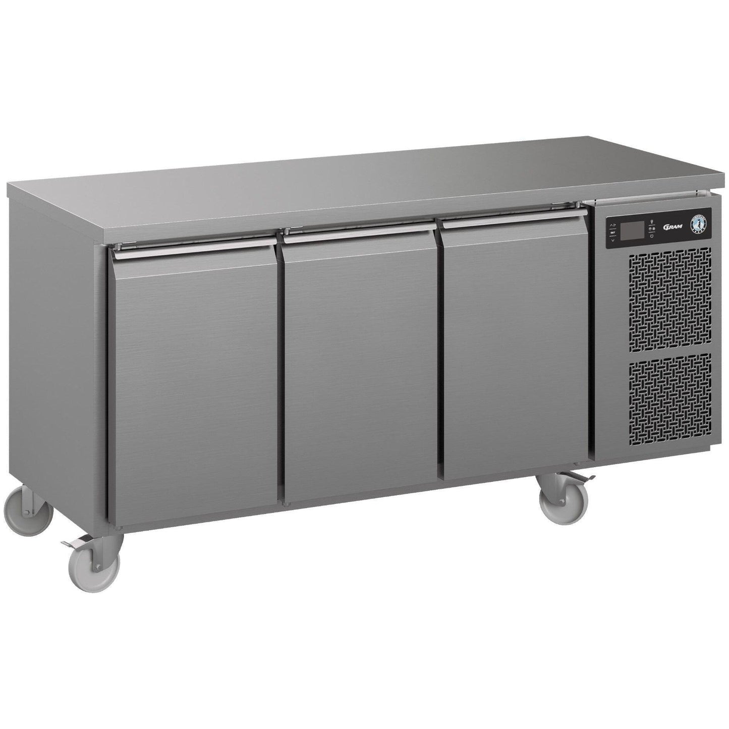 Hoshizaki K 3 A DL DL DR C U Three Door Counter Fridge 463 Litres.