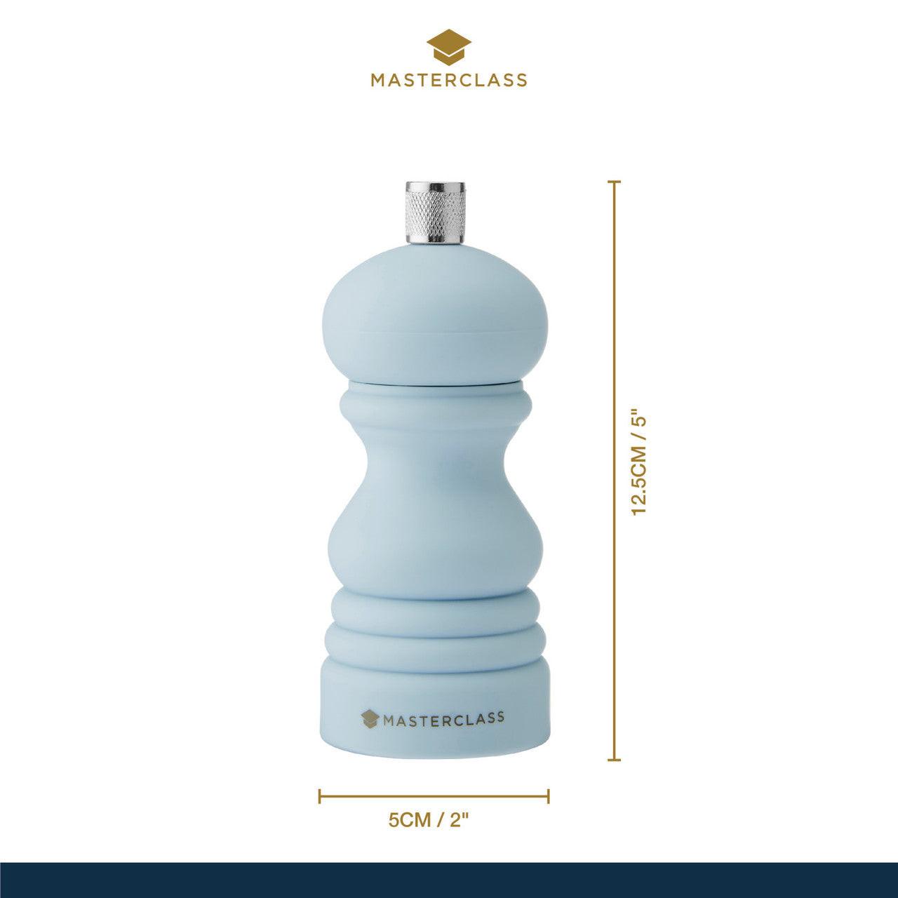 MasterClass Sky Blue Ceramic Salt & Pepper Grinder 12.5cm.
