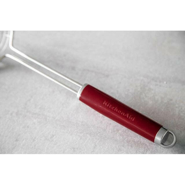 KitchenAid Stainless Steel Empire Red Skimmer 13.2cm x 37.7cm - Cater-Connect Ltd