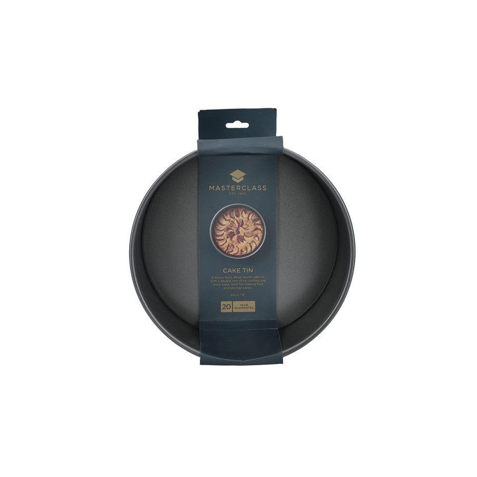 MasterClass KCMCHB36 Non-Stick Round Loose Base Deep Cake Pan 23cm.