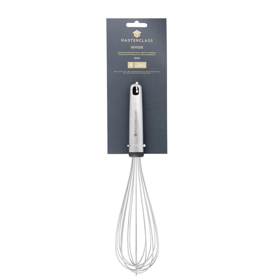 MasterClass Smart Space Stainless Steel Handheld Cooking Whisk 31cm.