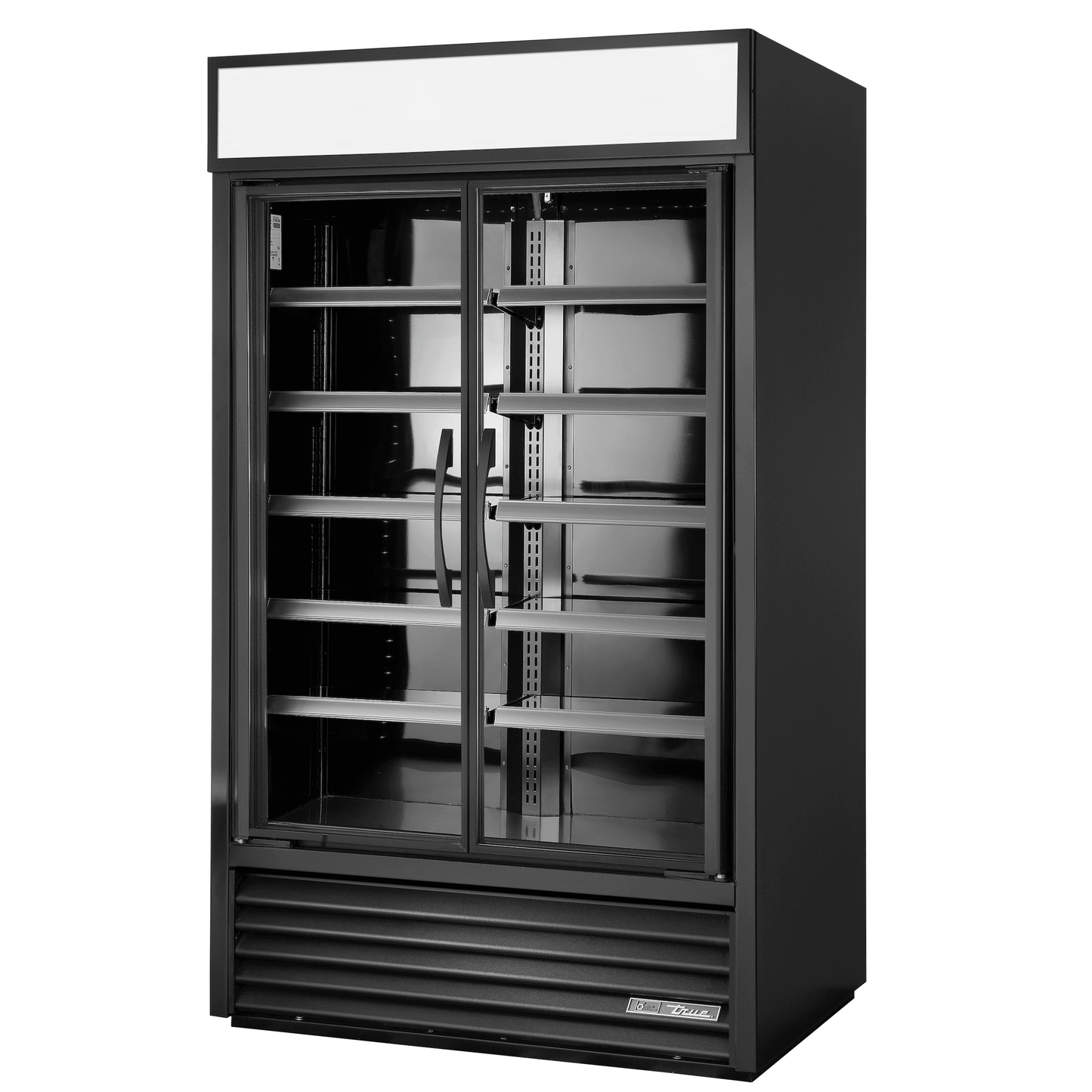 True Refrigeration TVM-48-H WM01 Black Double Glass Door Display Fridge 935 Litres