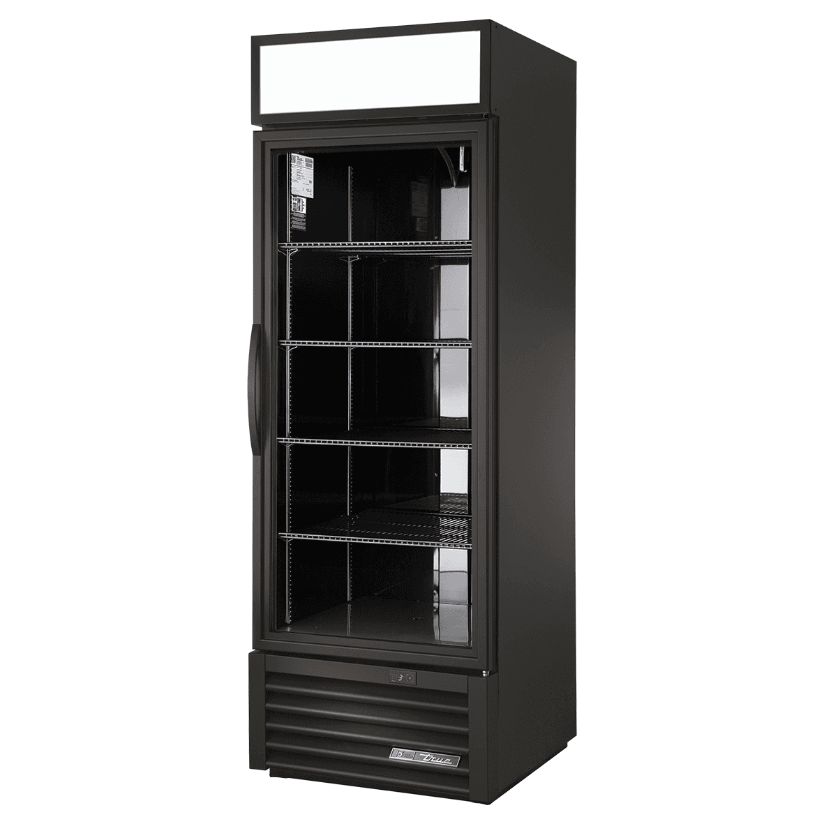 True Refrigeration TSL02 Black Upright Single Glass Door Display Fridge 651 Litres