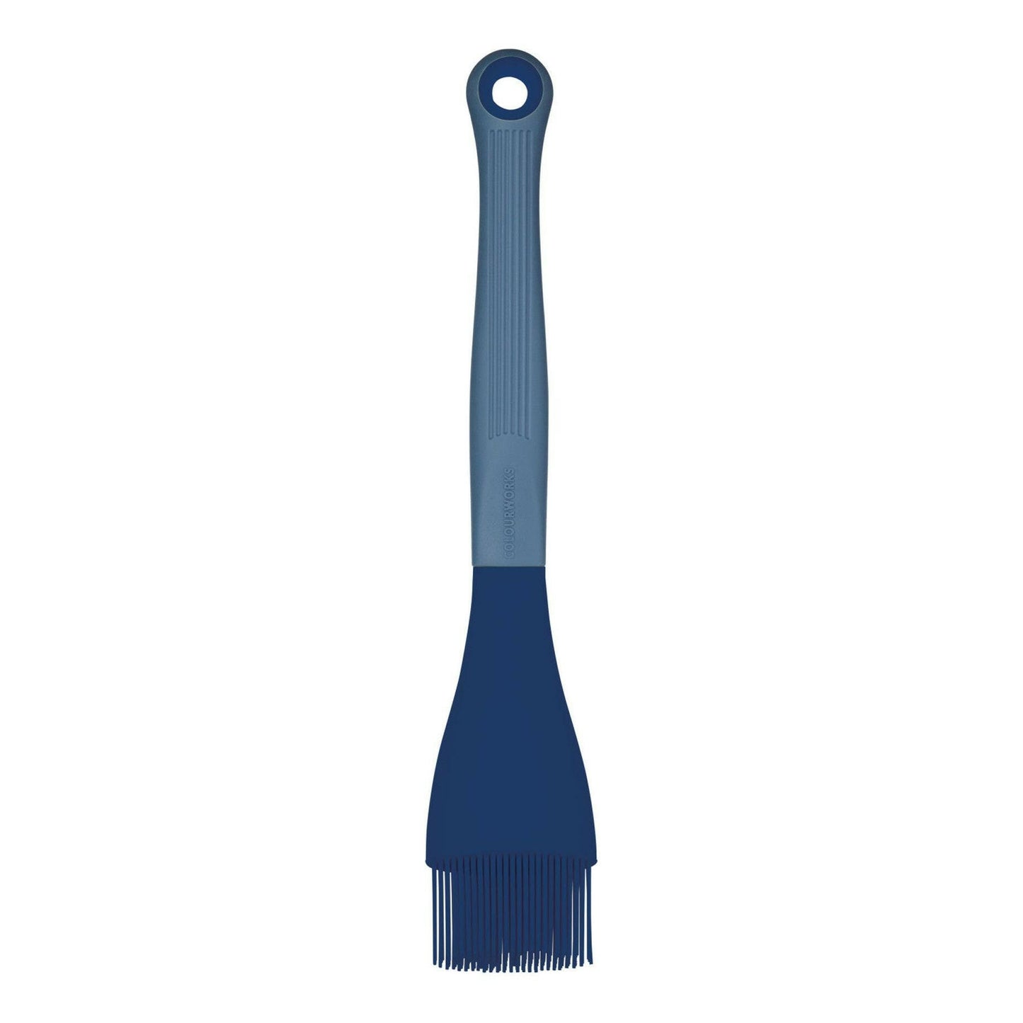 Colour Works Brights Navy Silicone-Headed Angled Pastry / Basting Brush 47cm - Cater-Connect Ltd