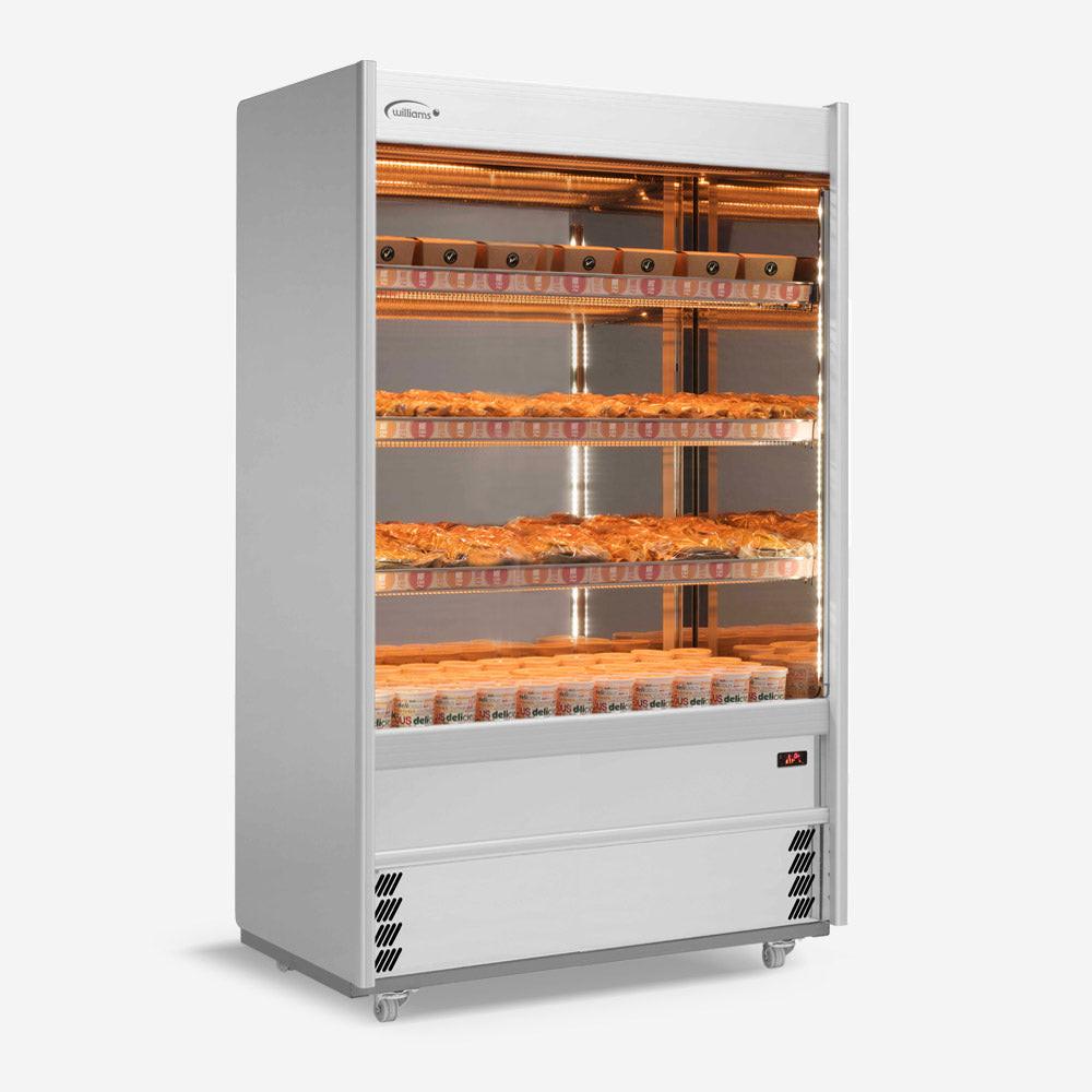 Williams Gem Scarlett XS125-SC0 Stainless Steel Open Front Heated Multideck.