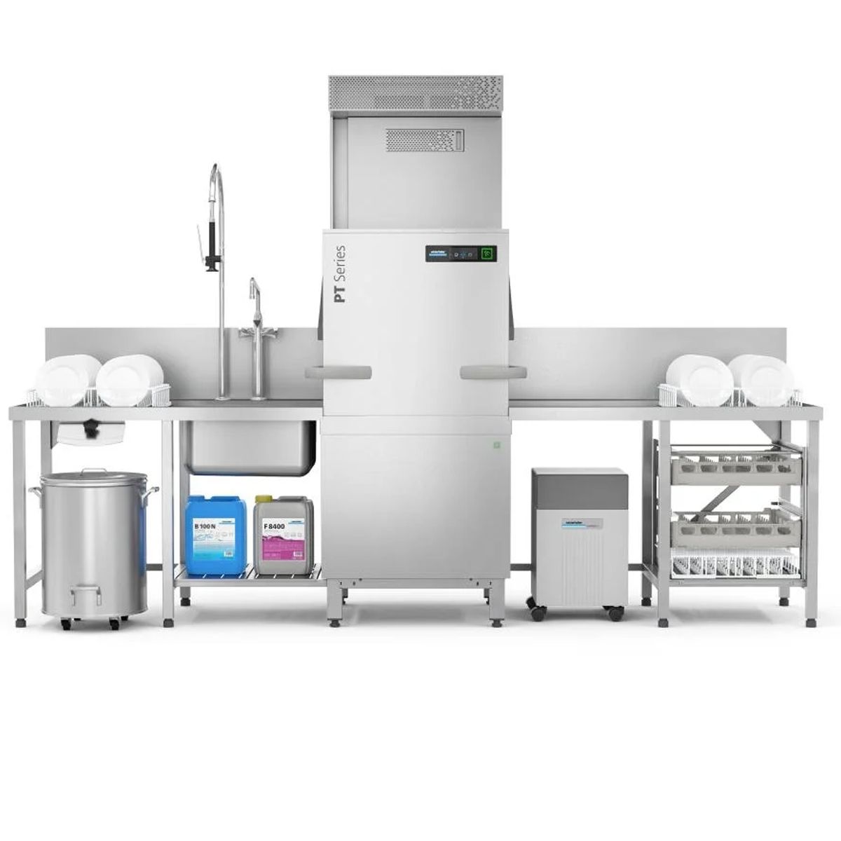 Winterhalter PT-XL EnergyPlus Passthrough Dishwasher 500mm x 600mm With Heat Recovery