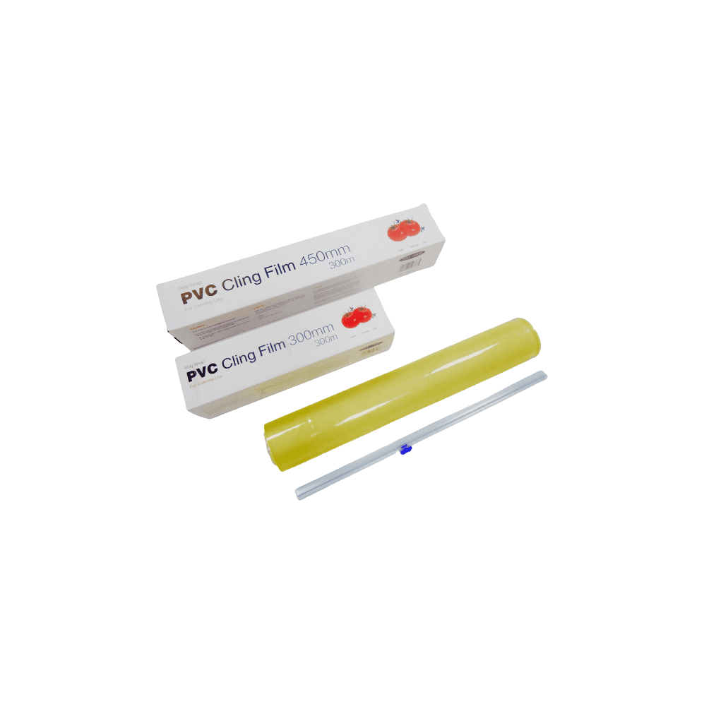 Catering Kitchen PVC Cling Film 450mm x 300m Case Size 2 - Cater-Connect Ltd