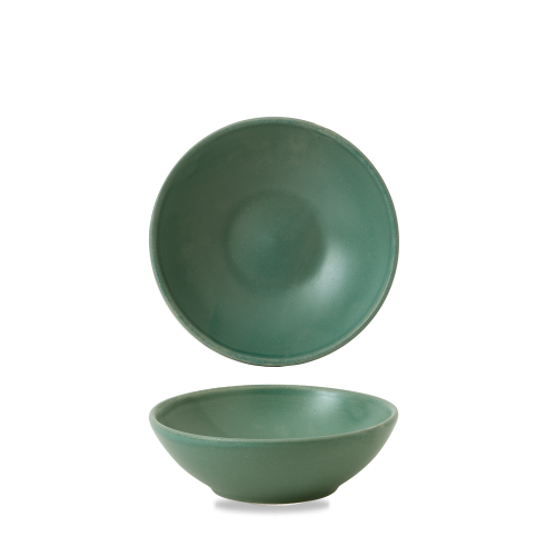 Churchill Nourish Andorra Green Shallow Bowl 13cm Case Size 12 - Cater-Connect Ltd