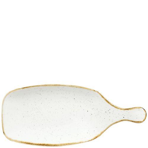 Churchill Stonecast Barley White Handled Paddle 28.4 x 12.3cm Case Size 6 - Cater-Connect Ltd