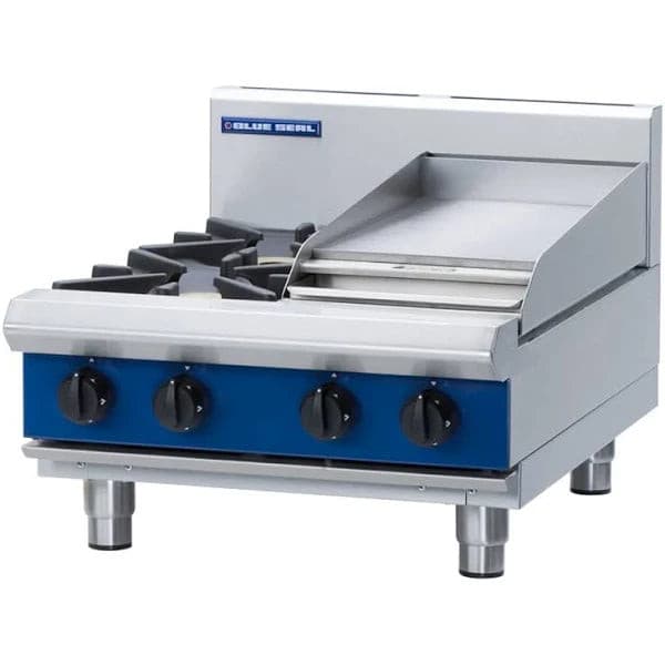 Blue Seal Evolution G514C-B 2 Burner Cooktop With Griddle Bench Model - Cater-Connect Ltd