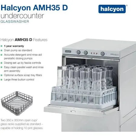 Maidaid Halcyon Amika Range AMH35D Undercounter Glasswasher Drain Pump