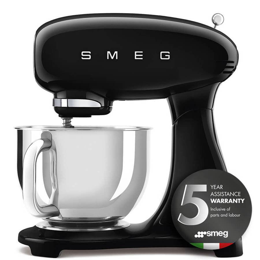 Smeg SMF03BLUK Black Stand Mixer 4.8 Litres.