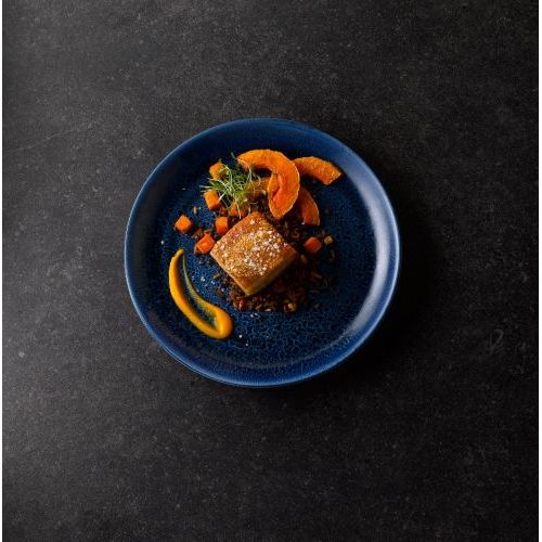 Churchill Stonecast® Coupe Plate Plume Ultramarine 28.80cm Case Size 12 - Cater-Connect Ltd