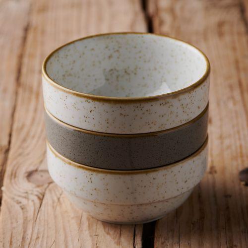 Churchill Stonecast Barley White Stacking Bowl 11.5cm Case Size 6.