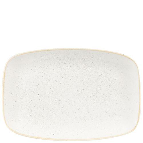 Churchill Stonecast Barley White Oblong Chefs Plate 24.5 x 35.5cm Case Size 6.