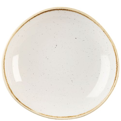 Churchill Stonecast Barley White Organic Round Bowl 25.3cm Case Size 12 - Cater-Connect Ltd