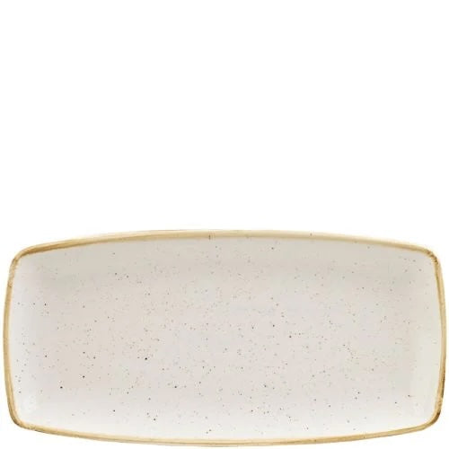 Churchill Stonecast Barley White Oblong Plate 18.5 x 35cm Case Size 6 - Cater-Connect Ltd