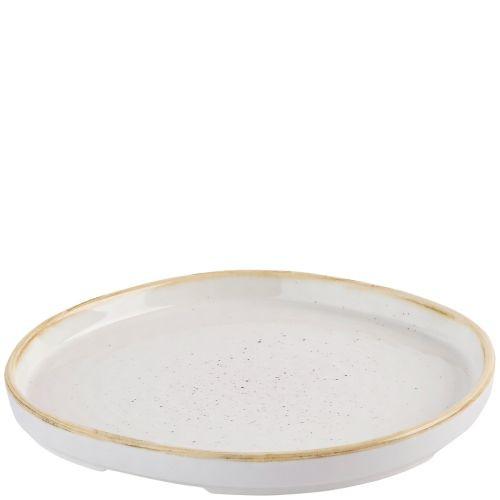 Churchill Stonecast Barley White Organic Walled Plate 25.5cm Case Size 6 - Cater-Connect Ltd