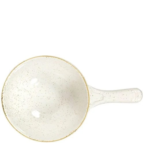Churchill Stonecast Barley White Deep Skillet 24.5cm Size 6 - Cater-Connect Ltd