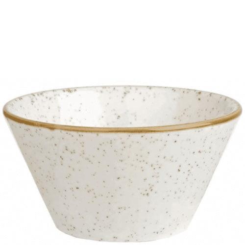 Churchill Stonecast Barley White Sauce Dish 8 x 8cm/90ml Case Size 12.