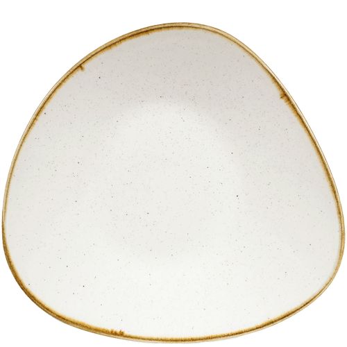 Churchill Stonecast Barley White Triangle Bowl 27.2 x 26.7cm Case Size 12 - Cater-Connect Ltd