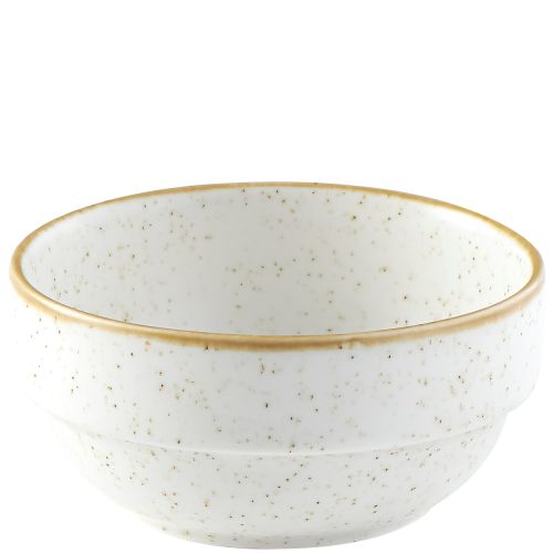 Churchill Stonecast Barley White Stacking Bowl 11.5cm Case Size 6 - Cater-Connect Ltd