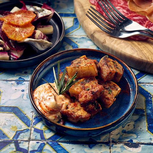 GenWare Terra Porcelain Aqua Blue Low Presentation Plate 14cm/11" Case Size 12