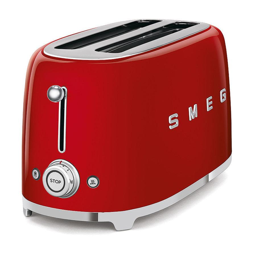 Smeg TSF02RDUK Retro Red 4 Slice Toaster.