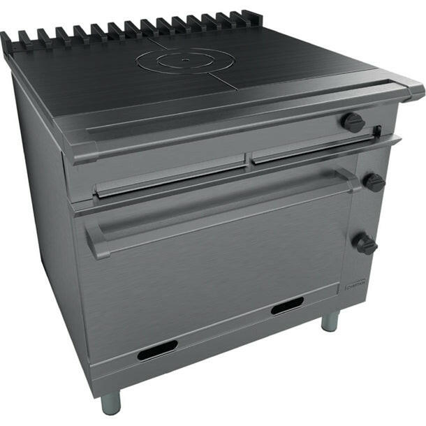 Falcon Chieftain G1006BX Gas Single Bullseye Solid Top Range Oven On Legs - Cater-Connect Ltd