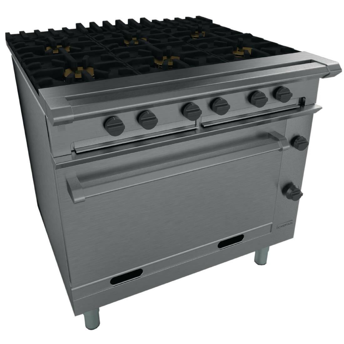 Falcon G1066X Chieftain 6 Burner Gas Oven Range 55kw.