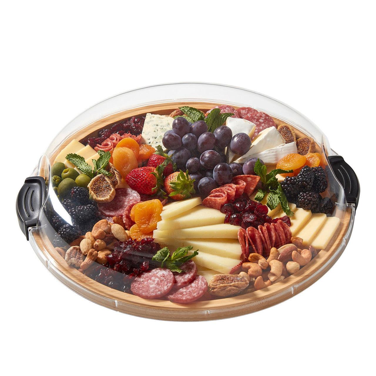Farberware Build-A-Board Bamboo Round Snack Serving Board 35.5cm.