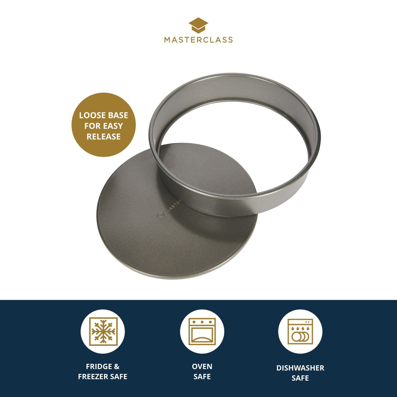 MasterClass Non-Stick Loose Base Sandwich Pan 20cm - Cater-Connect Ltd