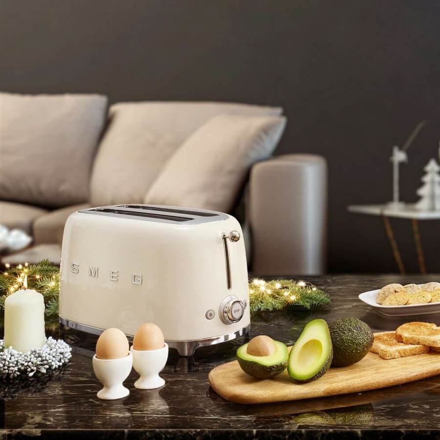 Smeg TSF01CRUK Retro Cream 2 Slice Toaster - Cater-Connect Ltd