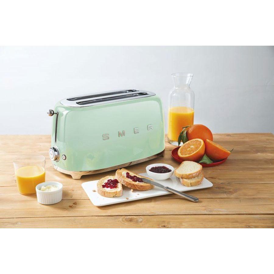 Smeg TSF02PGUK Retro Pastel Green 4 Slice Toaster.