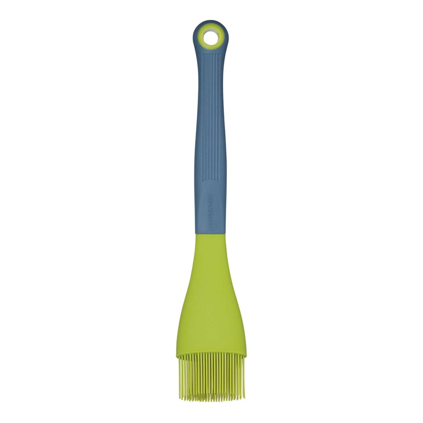Colour Works Brights Green Silicone-Headed Angled Pastry / Basting Brush 47cm - Cater-Connect Ltd