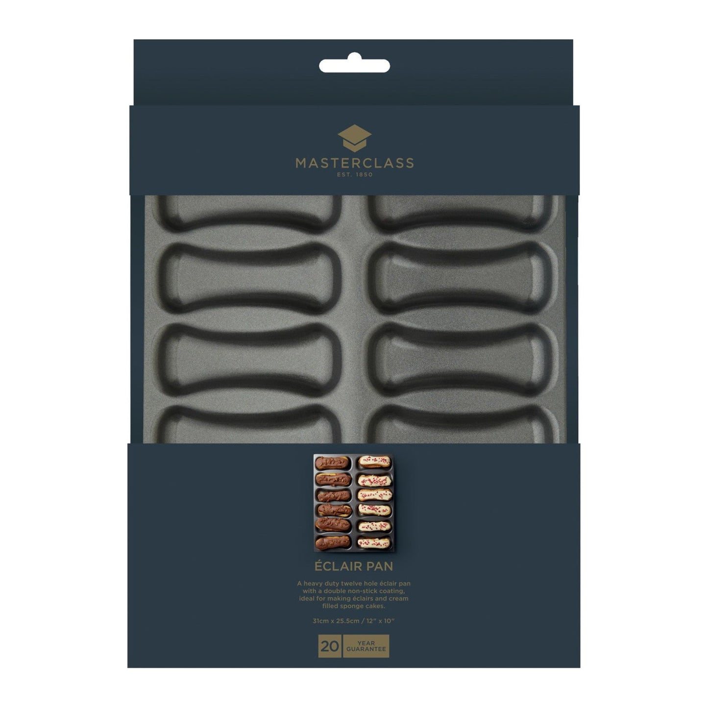 MasterClass Non-Stick 12 Hole Éclair Baking Pan - Cater-Connect Ltd