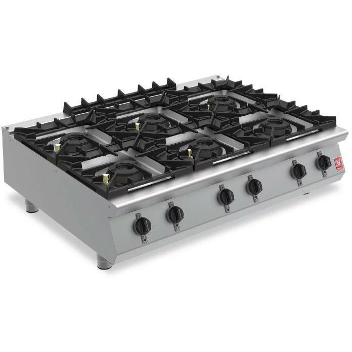 Falcon F900 Series G90126 Six Burner Gas Countertop Boiling Hob 57kw - Cater-Connect Ltd