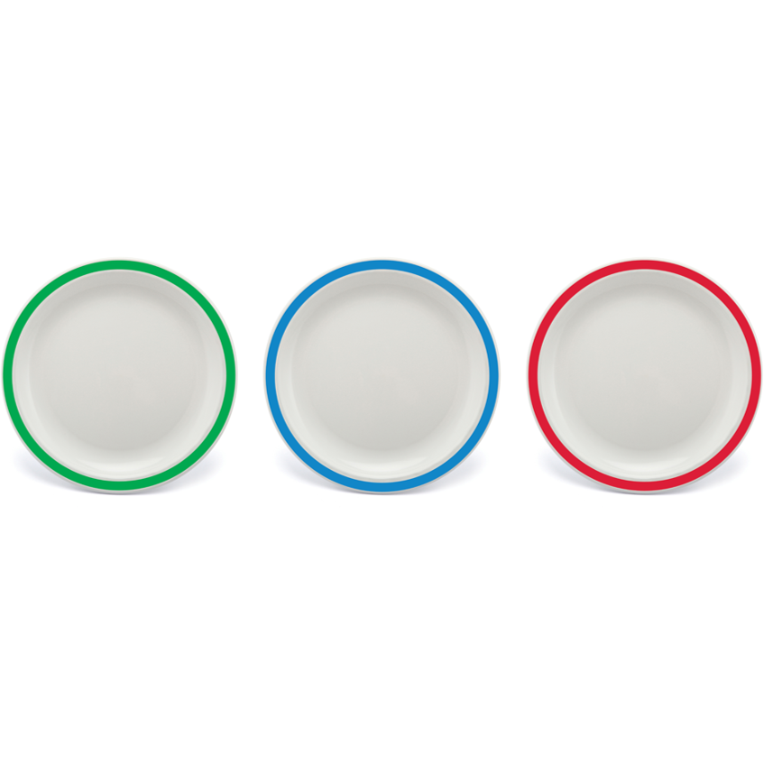 Polycarbonate Colour Band Large Plate 25.5cm - Cater-Connect Ltd