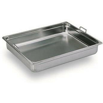 Matfer Bourgeat Stainless Steel Gastronorm Container With Retractable Handles.