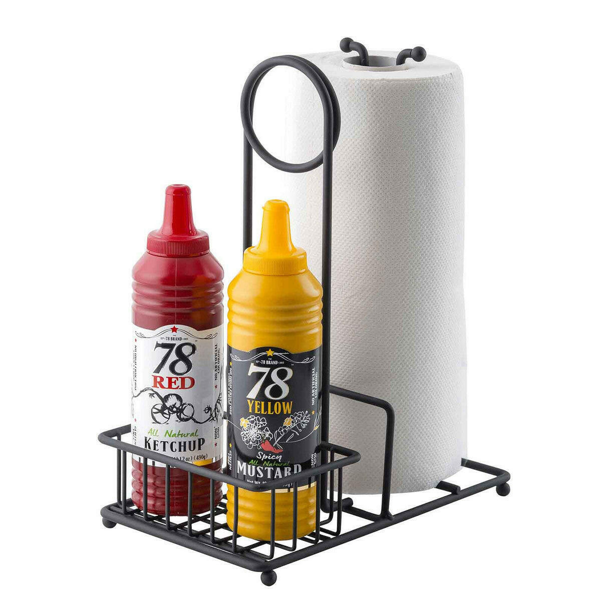 Table Craft Black Paper Towel Condiment Table Caddy Holder - Cater-Connect Ltd