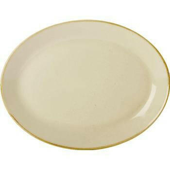 Porcelite Seasons Wheat Oval Plate 30cm/12" Case Size 6 - Cater-Connect Ltd