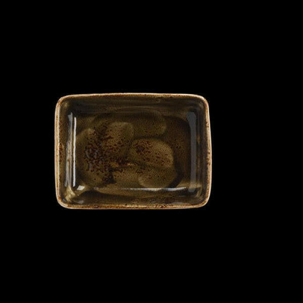 Steelite Craft Brown Tray Rectangular 16.5 x 12.3cm 50cl (Case Size 12) - Cater-Connect Ltd