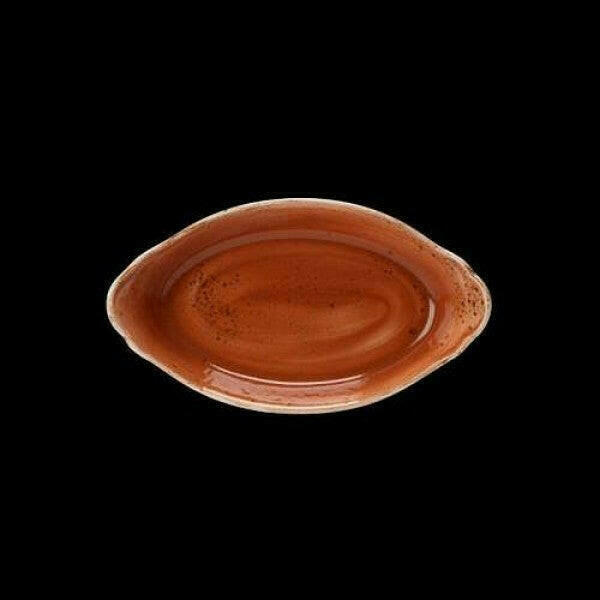 Steelite Craft Terracotta Oval No2 Eared Dish 24.5cm x 13.5cm (Case Size 24) - Cater-Connect Ltd