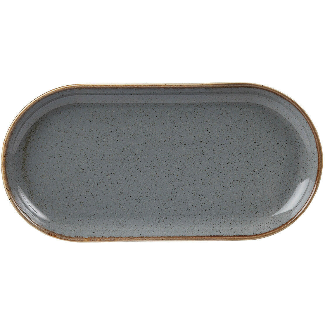 Porcelite Seasons Storm Narrow Oval Plate 30cm Case Size 6 - Cater-Connect Ltd